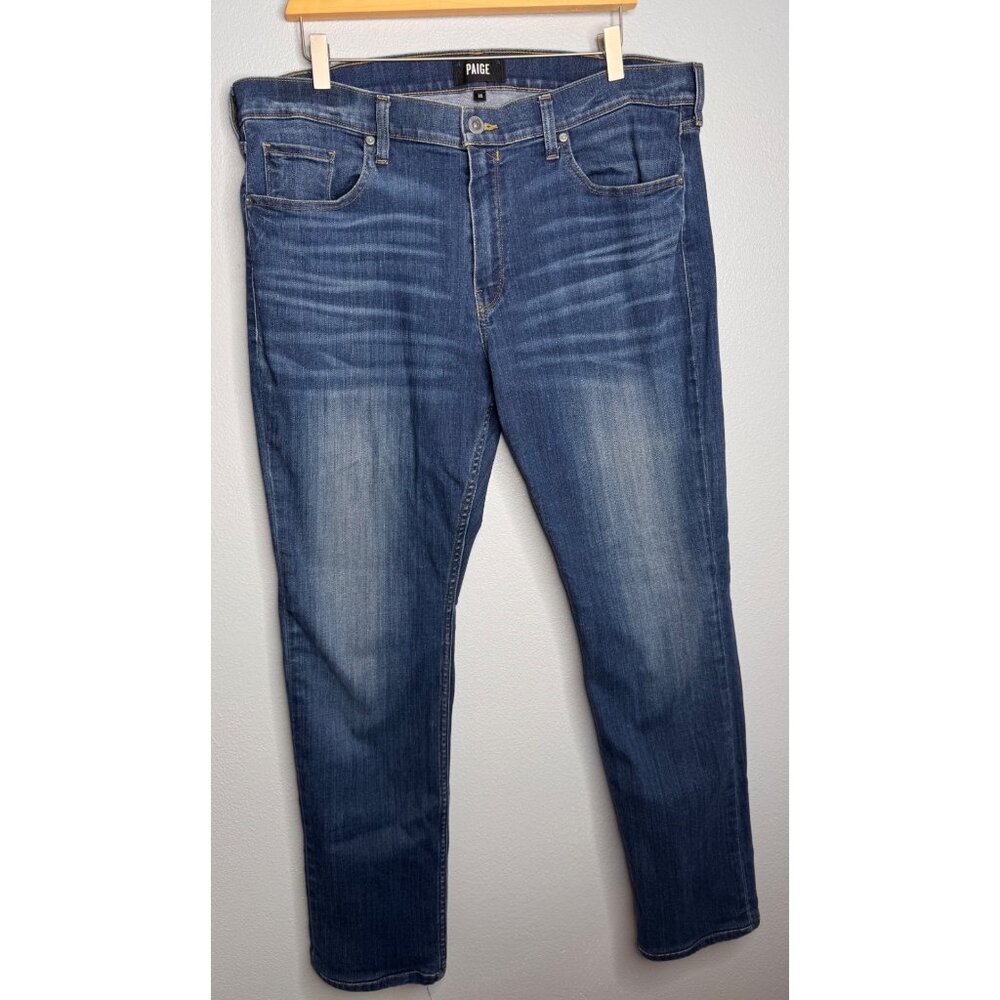 Paige Federal Mens Slim Straight  Jeans SZ 38X30 Cotton Blend